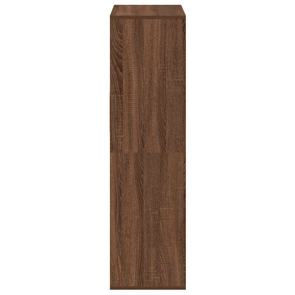 vidaXL Estantería madera de ingeniería color marrón roble 66x31x112 cm