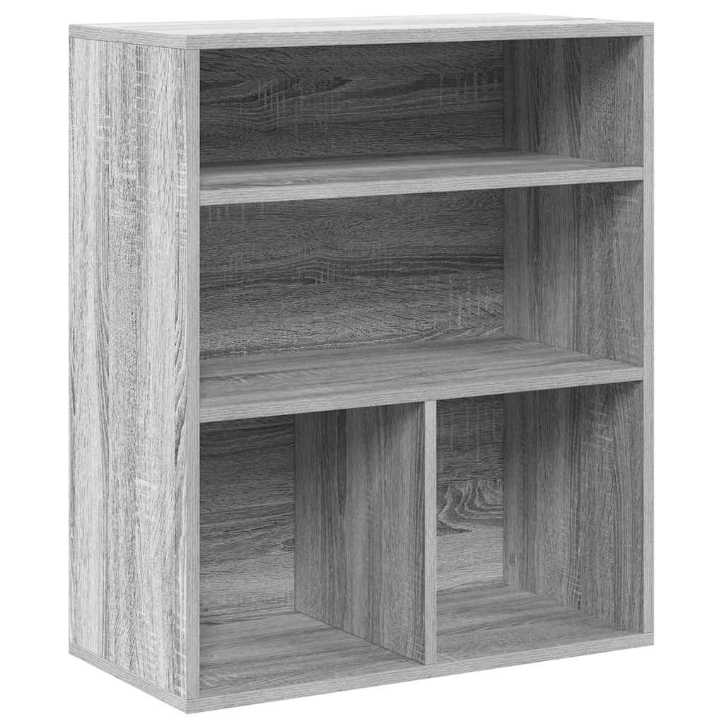 vidaXL Estantería madera ingeniería gris sonoma 60x30x71,5 cm