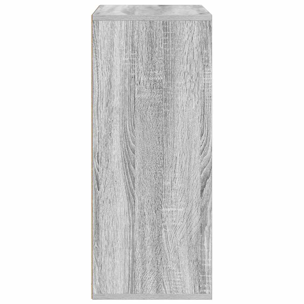 vidaXL Estantería madera ingeniería gris sonoma 60x30x71,5 cm