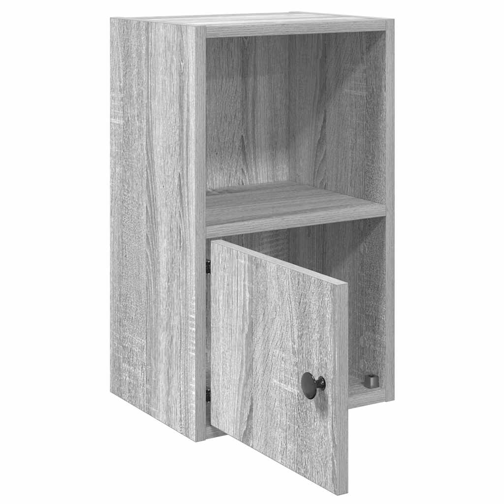 vidaXL Estantería de madera de ingeniería gris sonoma 31x24x52 cm