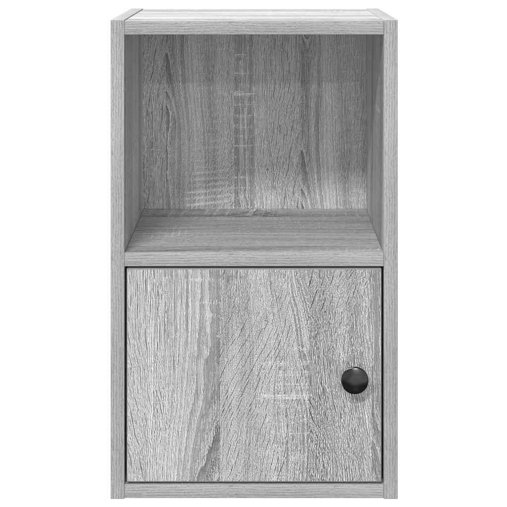 vidaXL Estantería de madera de ingeniería gris sonoma 31x24x52 cm