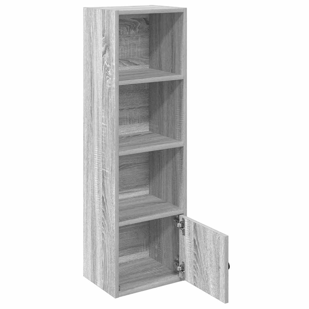 vidaXL Estantería madera de ingeniería gris sonoma 31x24x102 cm