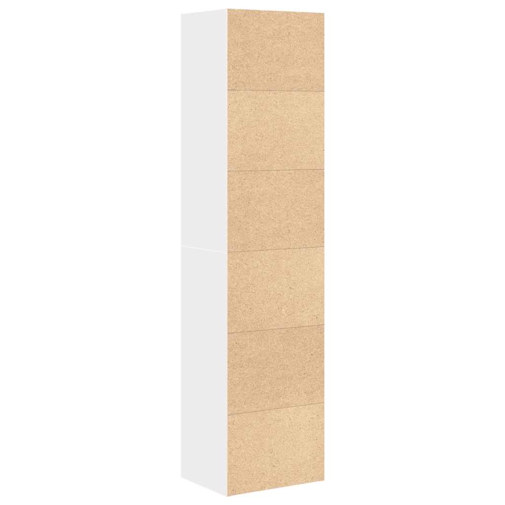 vidaXL Estantería de madera de ingeniería blanca 31x24x127 cm