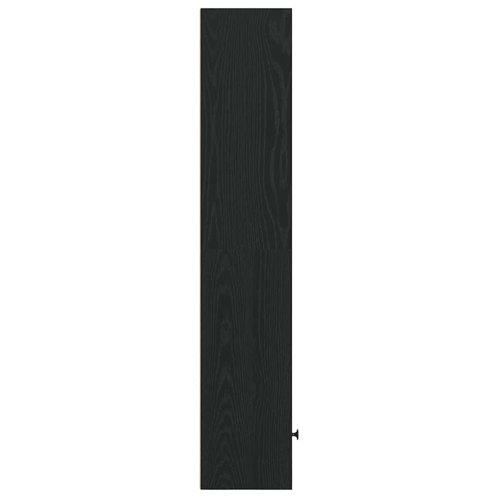 vidaXL Estantería de madera de ingeniería roble negro 31x24x127 cm