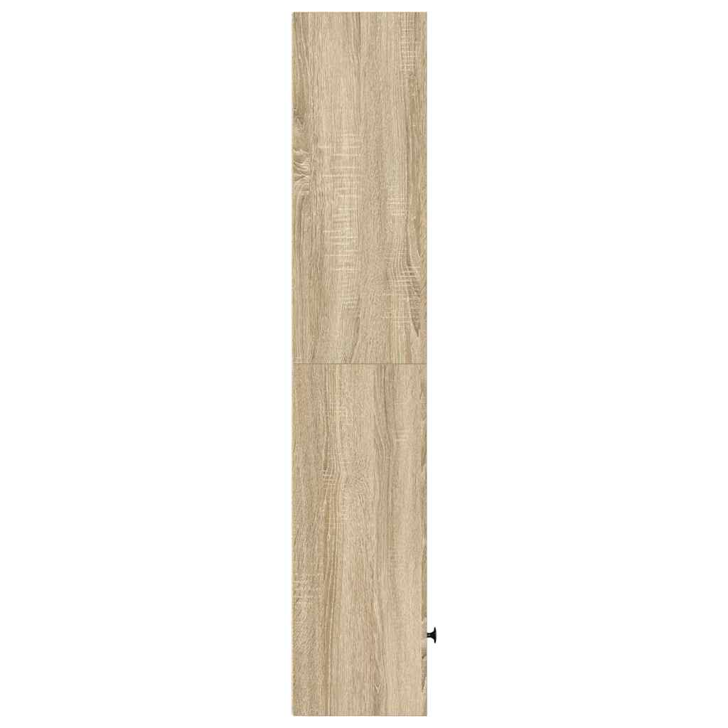 vidaXL Estantería de madera de ingeniería roble sonoma 31x24x127 cm