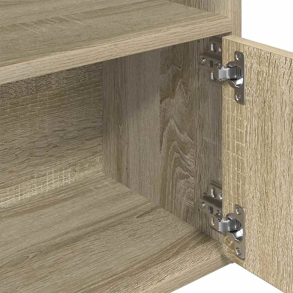 vidaXL Estantería de madera de ingeniería roble sonoma 31x24x127 cm