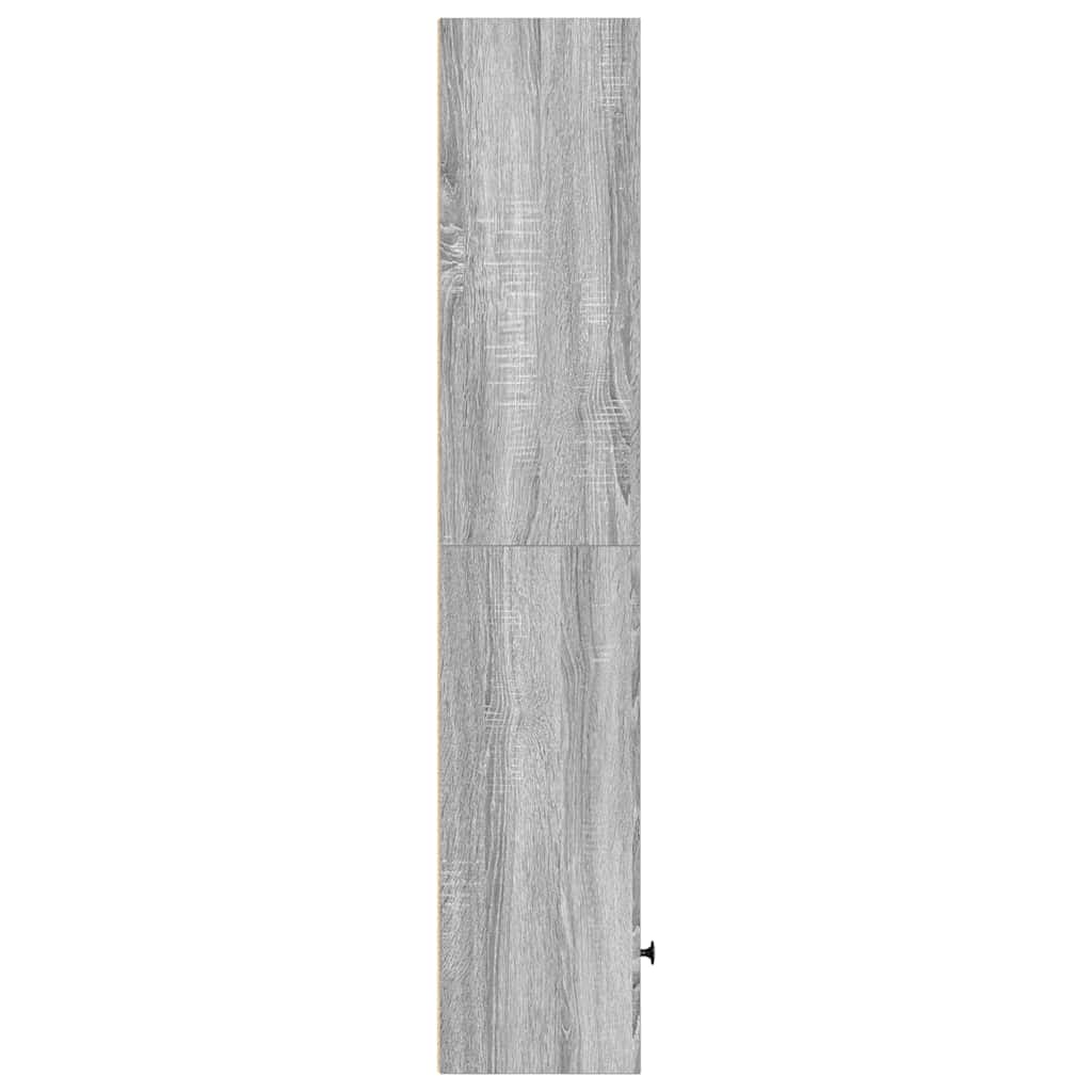 vidaXL Estantería madera de ingeniería gris sonoma 31x24x127 cm