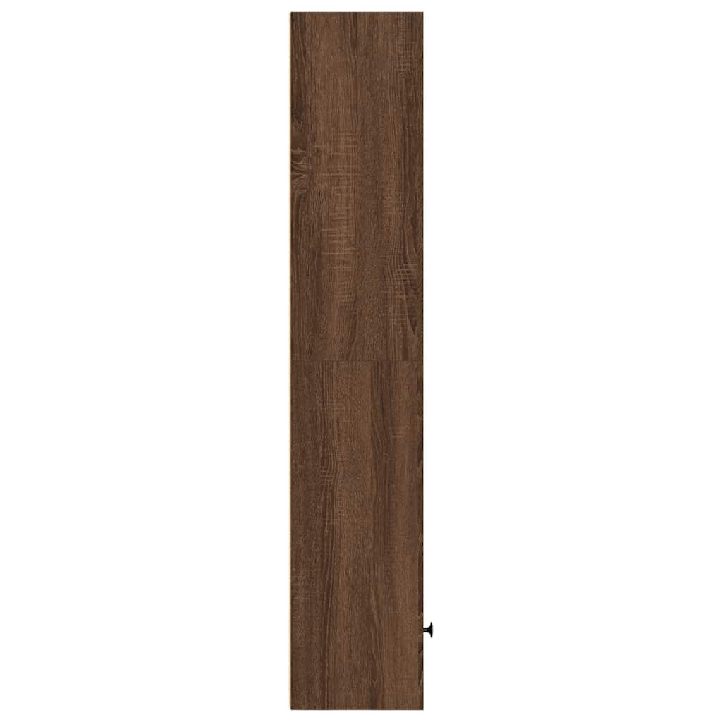 vidaXL Estantería madera de ingeniería marrón roble 31x24x127 cm