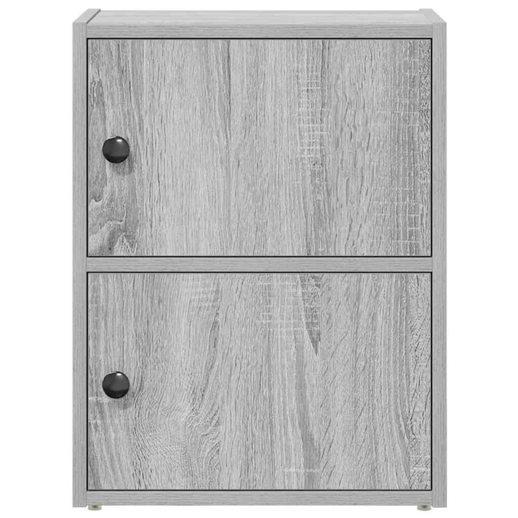 vidaXL Estantería de madera de ingeniería gris sonoma 40x24x52 cm