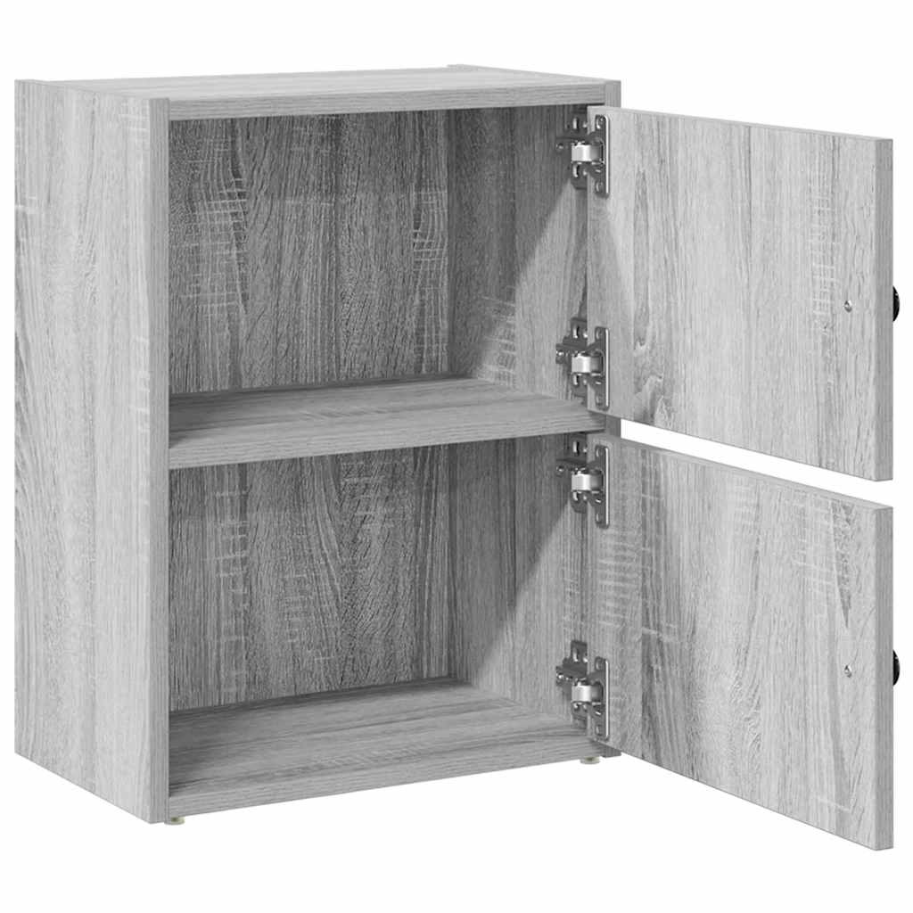 vidaXL Estantería de madera de ingeniería gris sonoma 40x24x52 cm