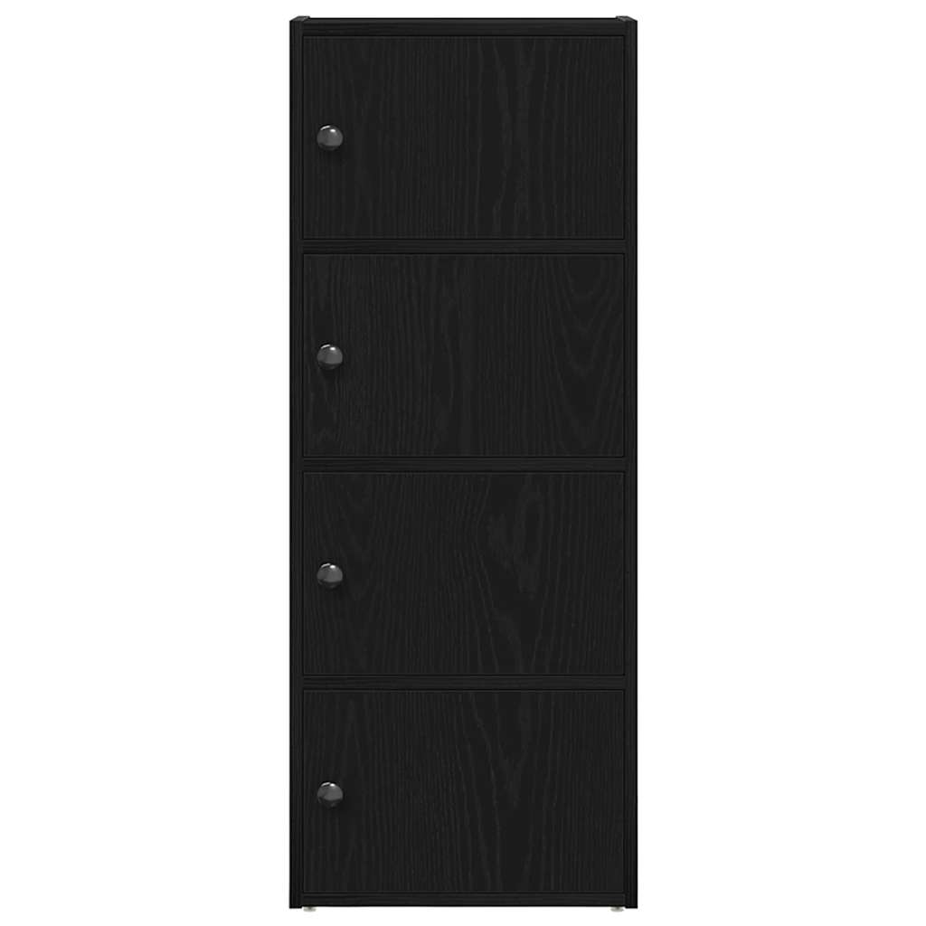 vidaXL Estantería de madera de ingeniería roble negro 40x24x102 cm