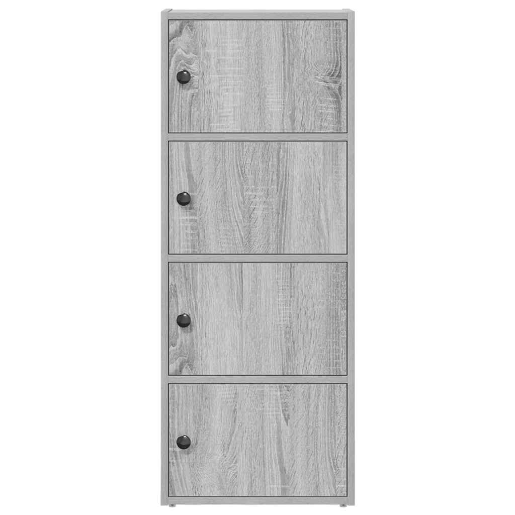 vidaXL Estantería madera de ingeniería gris sonoma 40x24x102 cm