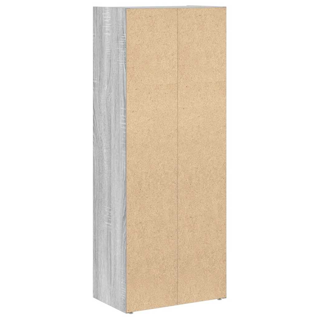 vidaXL Estantería madera de ingeniería gris sonoma 40x24x102 cm