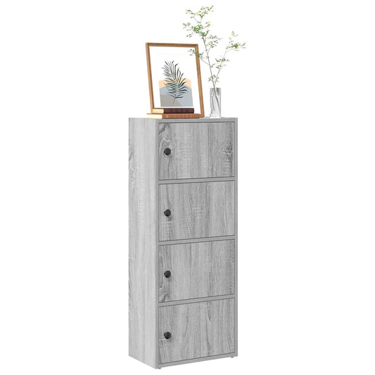 vidaXL Estantería madera de ingeniería gris sonoma 40x24x102 cm