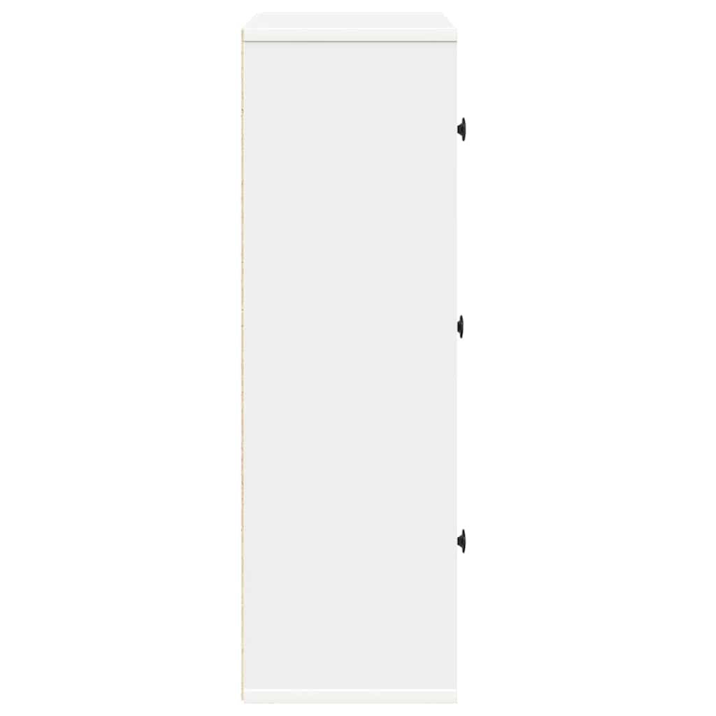 vidaXL Estantería de madera de ingeniería blanca 60x24x76,5 cm