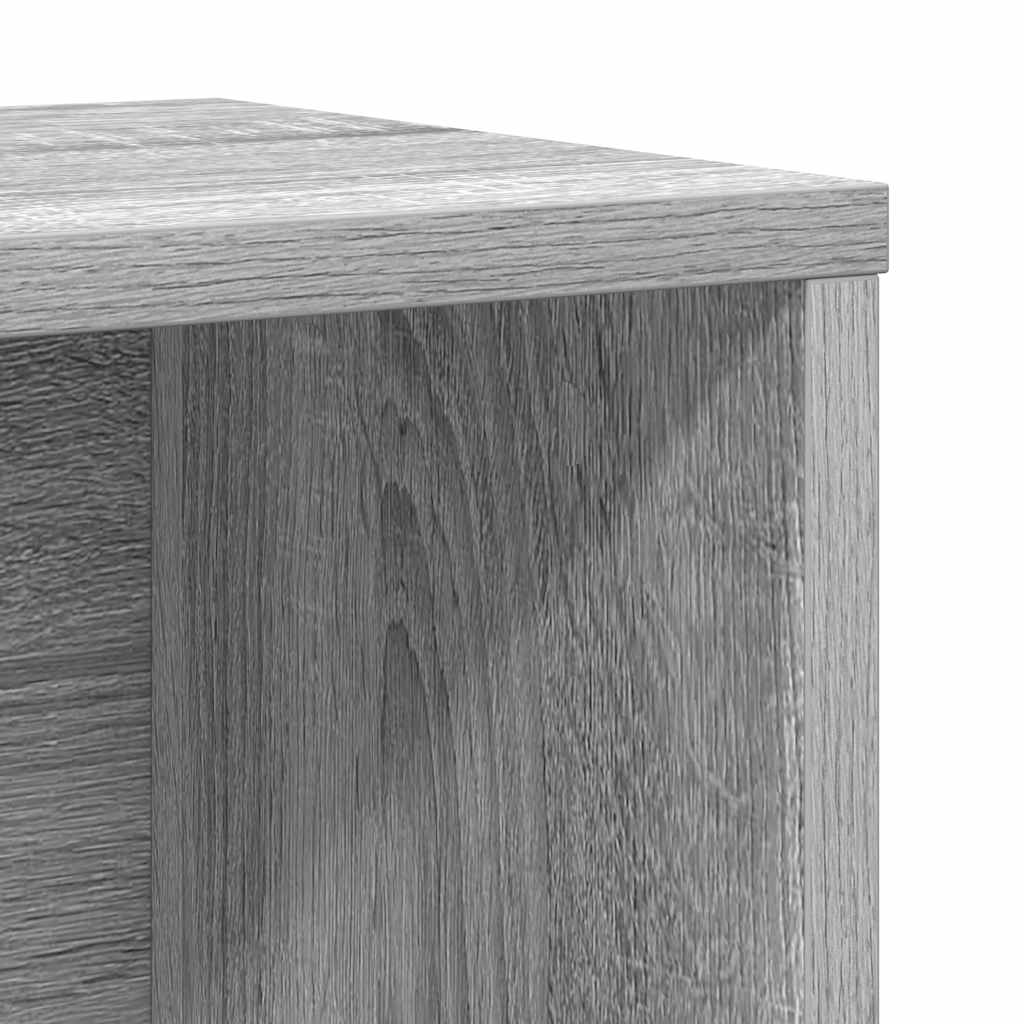 vidaXL Estantería madera de ingeniería gris sonoma 60x24x76,5 cm