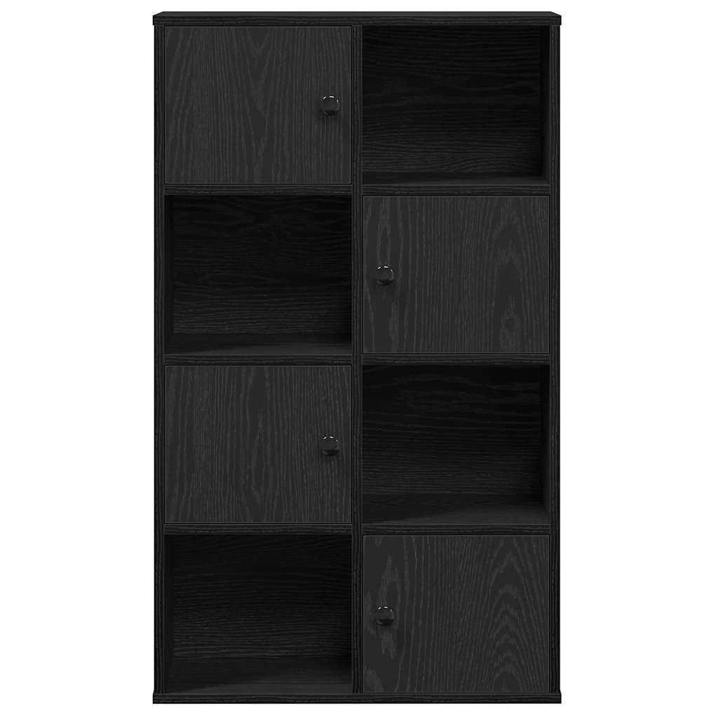 vidaXL Estantería de madera de ingeniería roble negro 60x24x101,5 cm