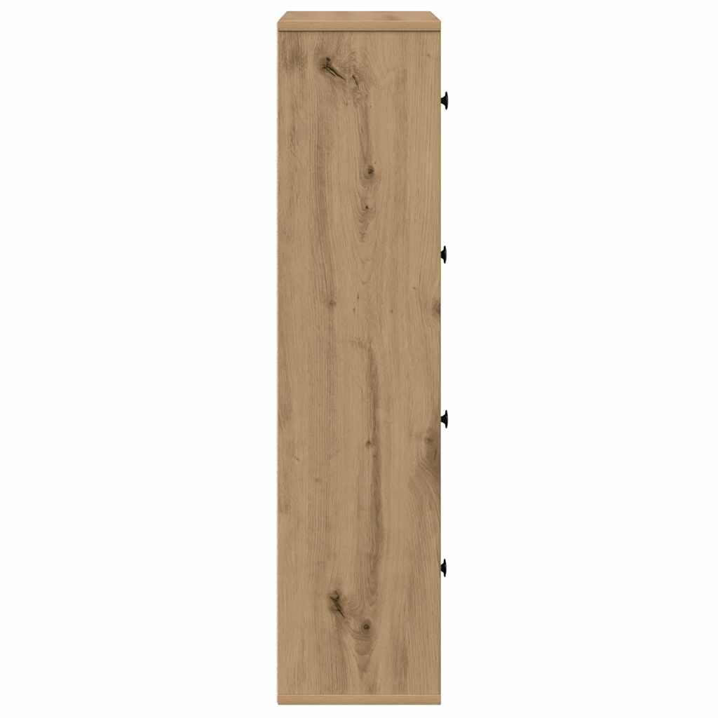 vidaXL Estantería de madera de ingeniería roble artisan 60x24x101,5 cm