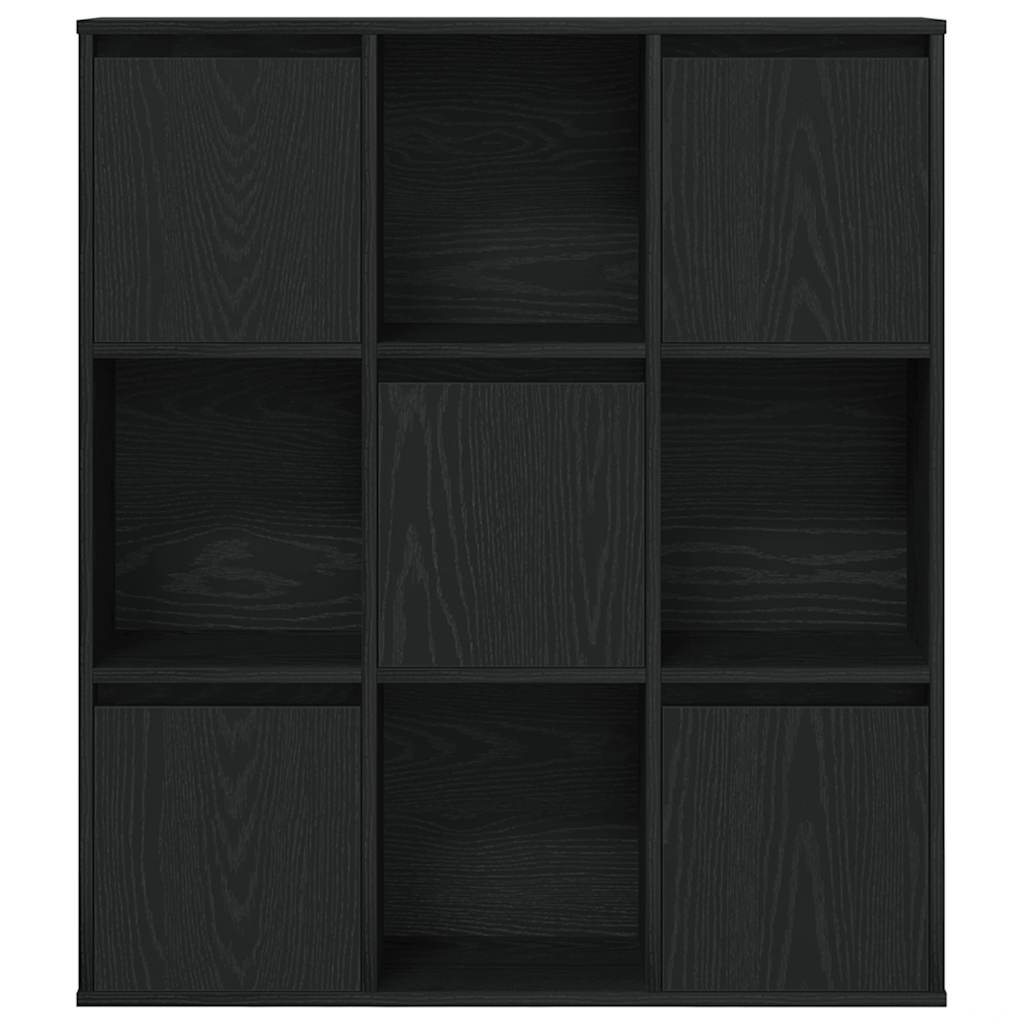 vidaXL Estantería de madera de ingeniería roble negro 89x24x101,5 cm