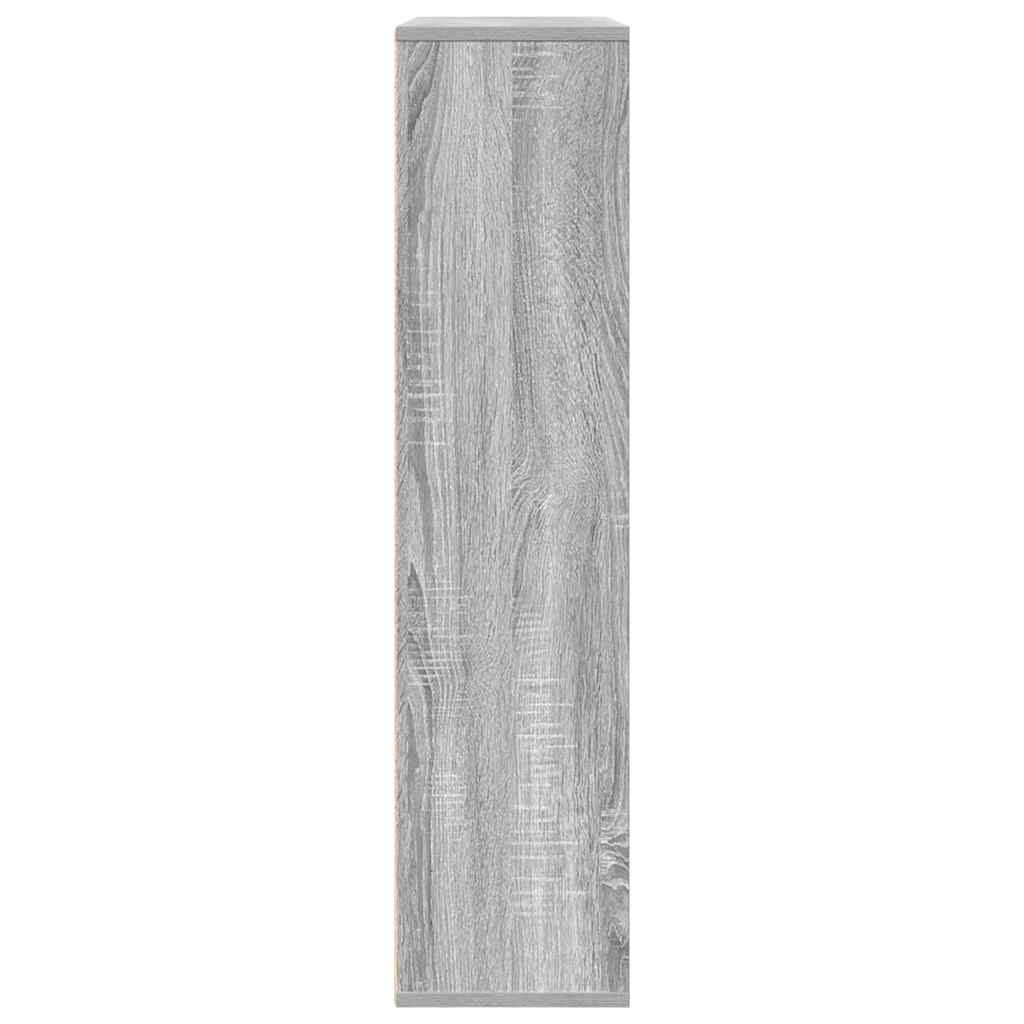 vidaXL Estantería de madera de ingeniería gris sonoma 89x24x101,5 cm