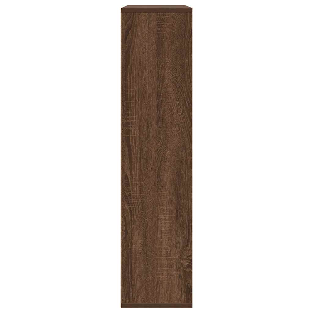 vidaXL Estantería de madera de ingeniería marrón roble 89x24x101,5 cm