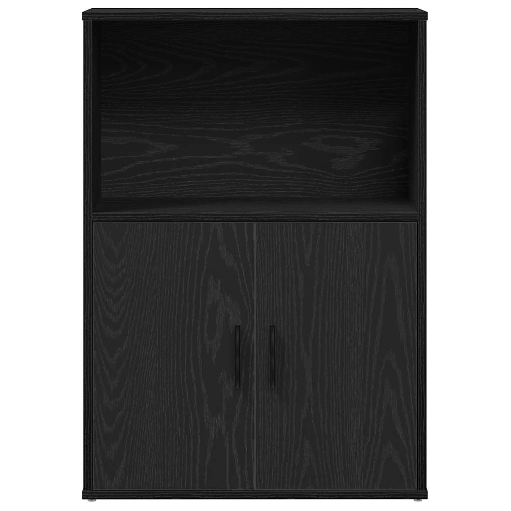 vidaXL Librería de madera contrachapada roble negro 60x24x85 cm