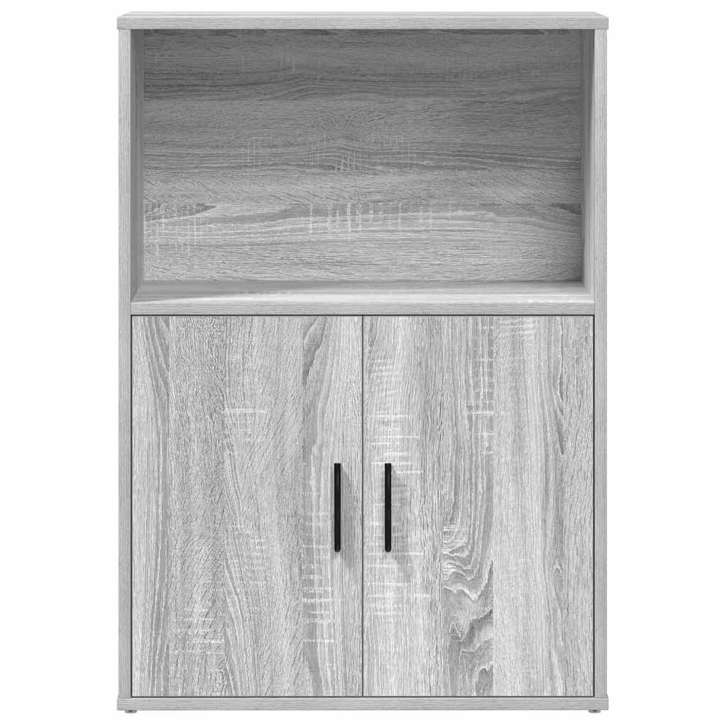 vidaXL Estantería de madera de ingeniería gris sonoma 60x24x85 cm