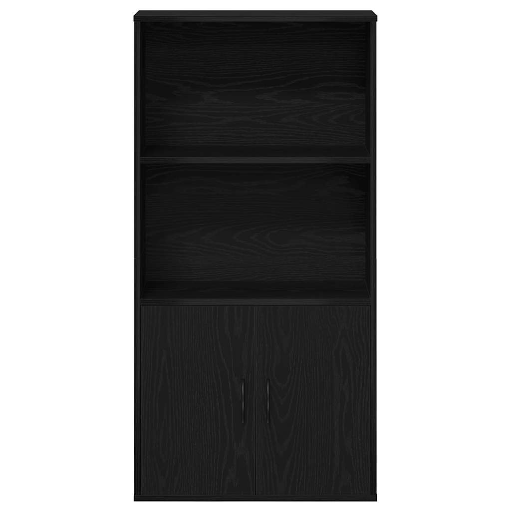 vidaXL Estantería de madera de ingeniería roble negro 60x24x120 cm