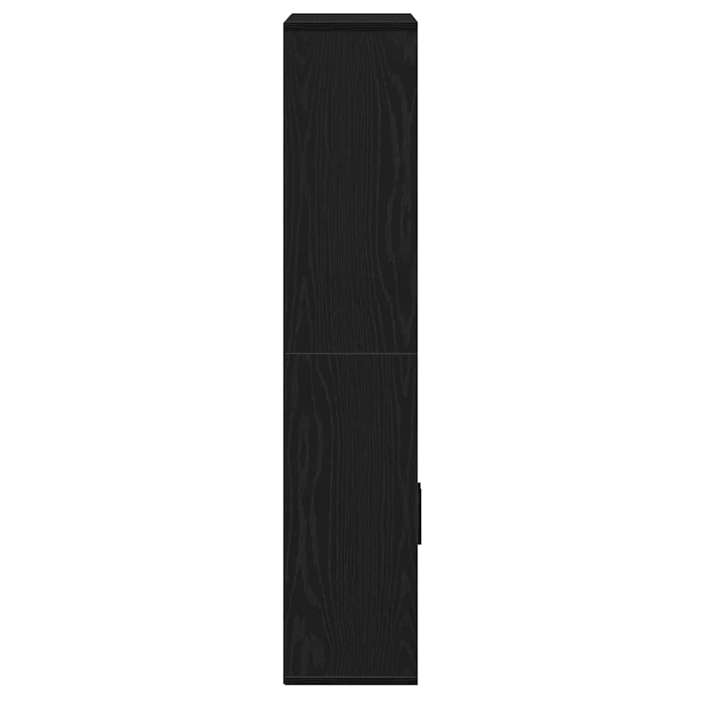 vidaXL Estantería de madera de ingeniería roble negro 60x24x120 cm