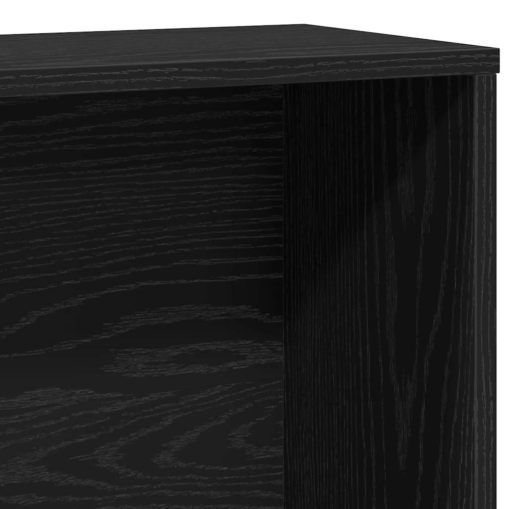 vidaXL Estantería de madera de ingeniería roble negro 60x24x120 cm