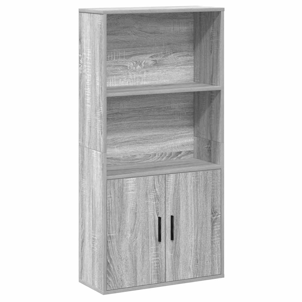 vidaXL Estantería madera de ingeniería gris sonoma 60x24x120 cm