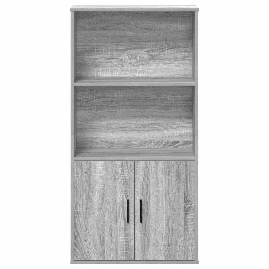 vidaXL Estantería madera de ingeniería gris sonoma 60x24x120 cm