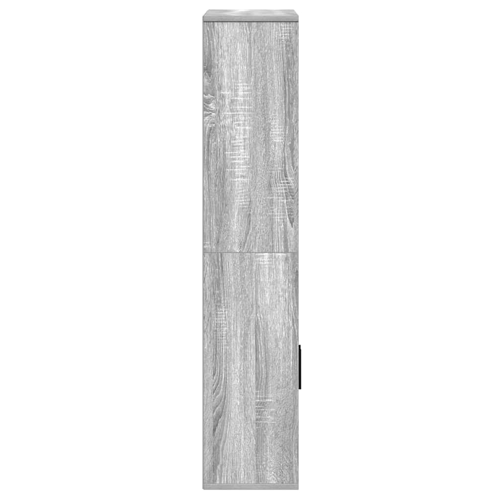 vidaXL Estantería madera de ingeniería gris sonoma 60x24x120 cm