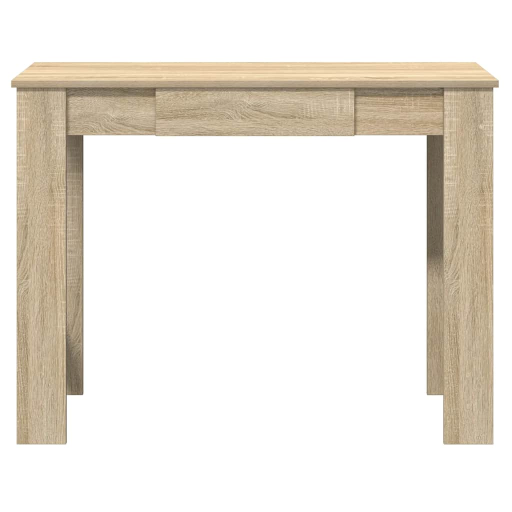 vidaXL Escritorio madera contrachapada color roble sonoma 100x45x75 cm