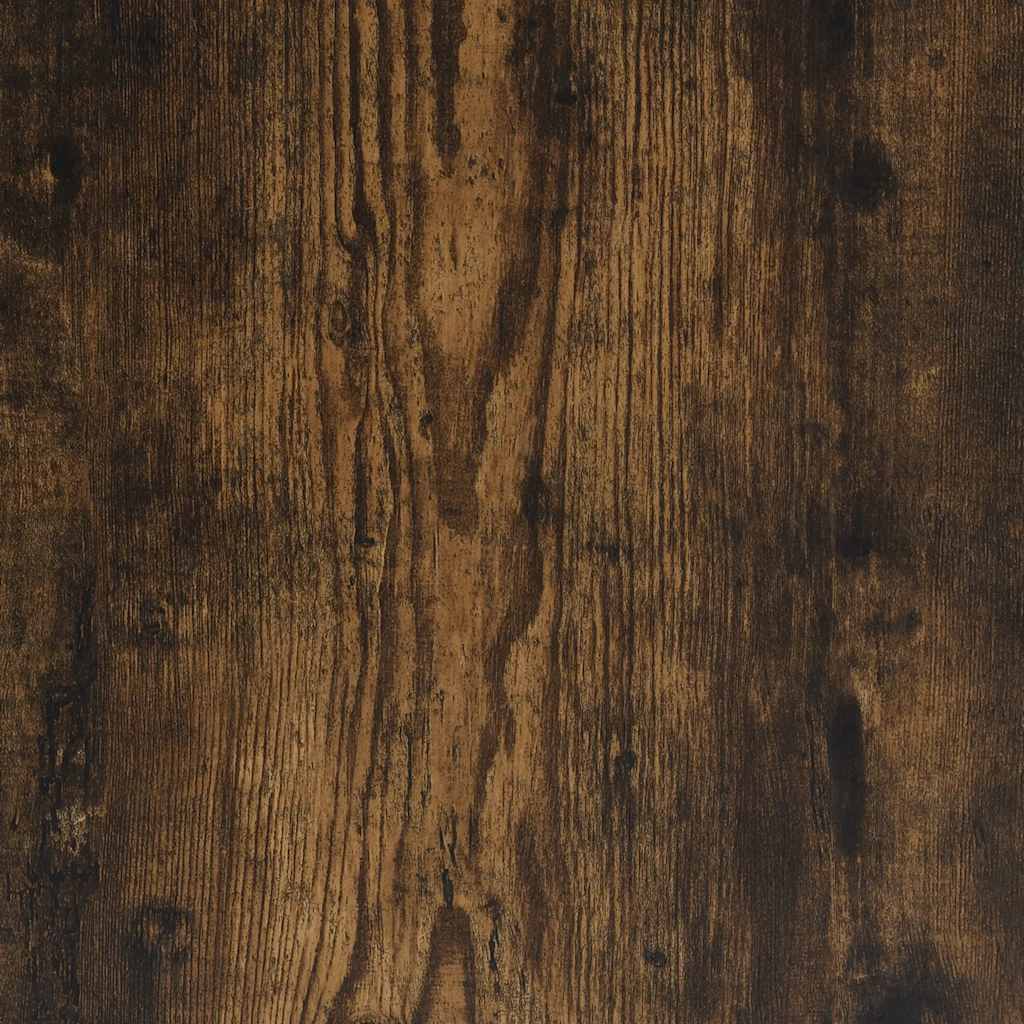 vidaXL Escritorio de madera contrachapada roble ahumado 100x45x75 cm