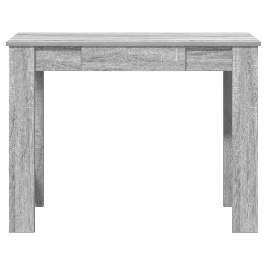 vidaXL Escritorio de madera contrachapada gris sonoma 100x45x75 cm