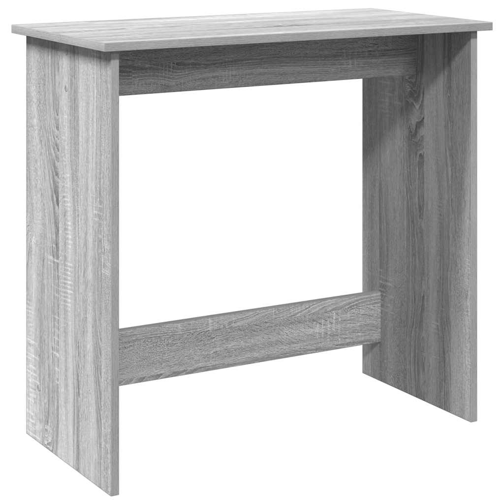 vidaXL Escritorio de madera contrachapada gris Sonoma 80x40x75 cm