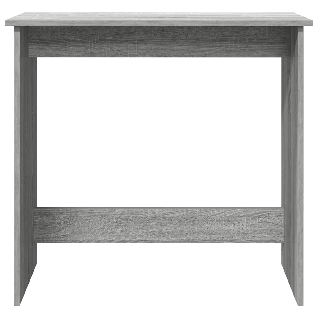 vidaXL Escritorio de madera contrachapada gris Sonoma 80x40x75 cm