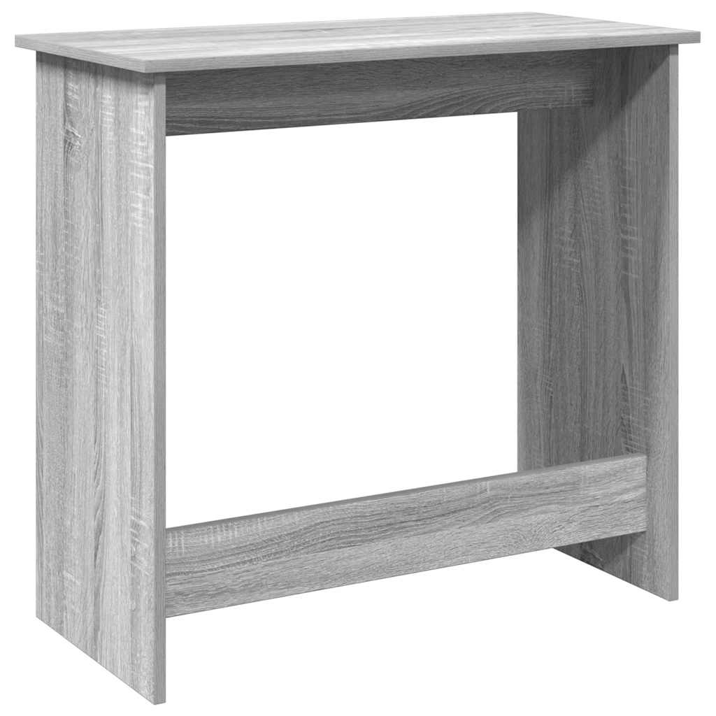 vidaXL Escritorio de madera contrachapada gris Sonoma 80x40x75 cm