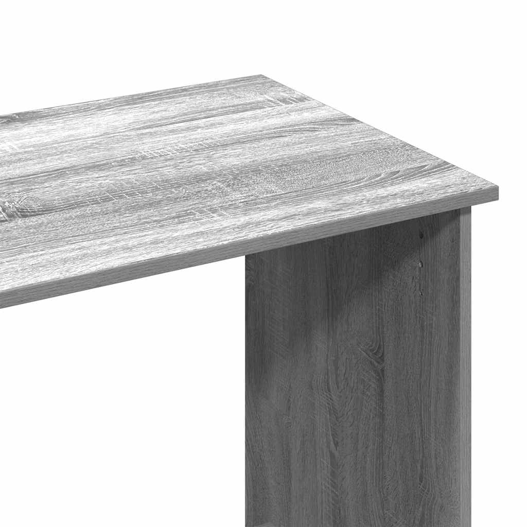 vidaXL Escritorio de madera contrachapada gris Sonoma 80x40x75 cm