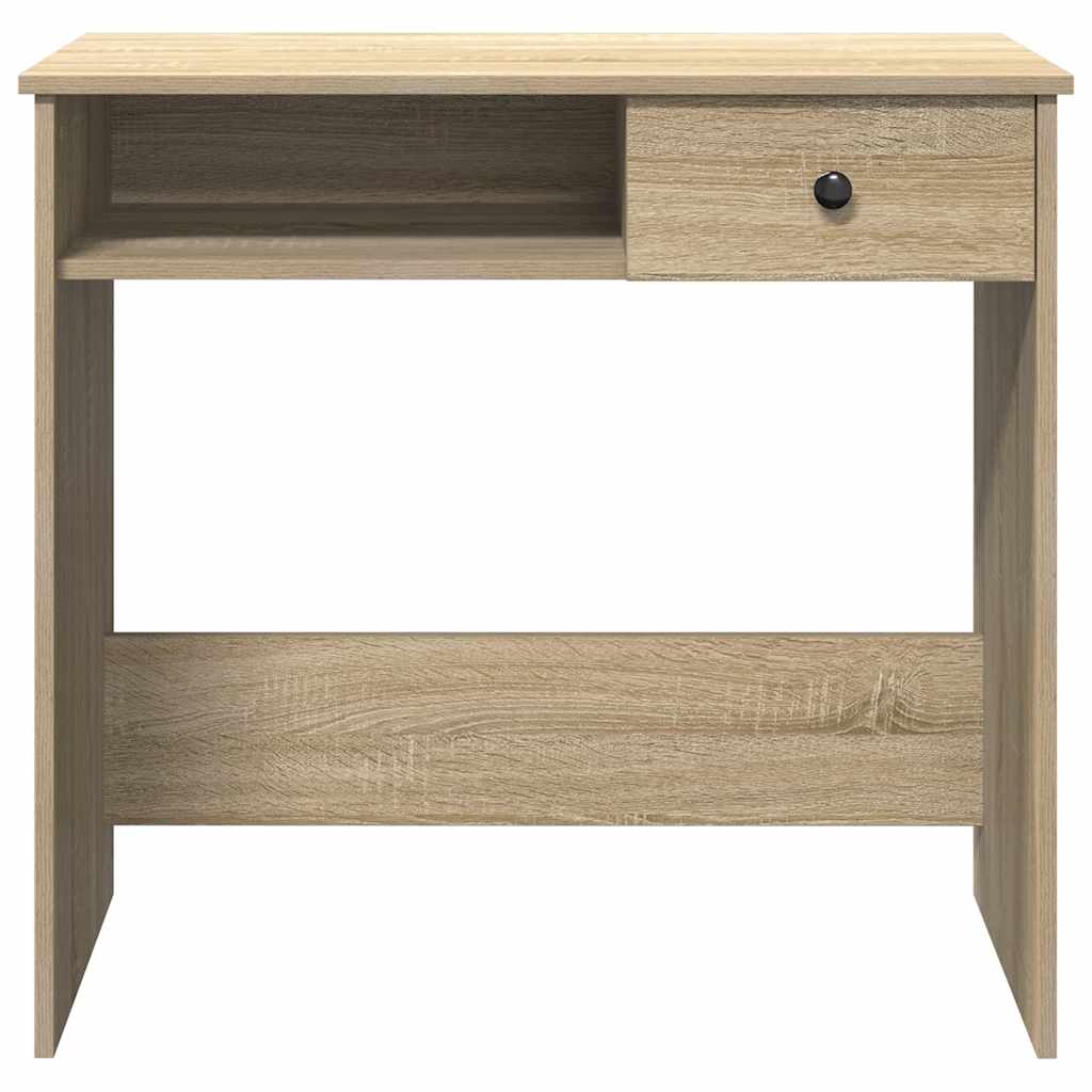 vidaXL Escritorio madera contrachapada color roble Sonoma 80x40x75 cm