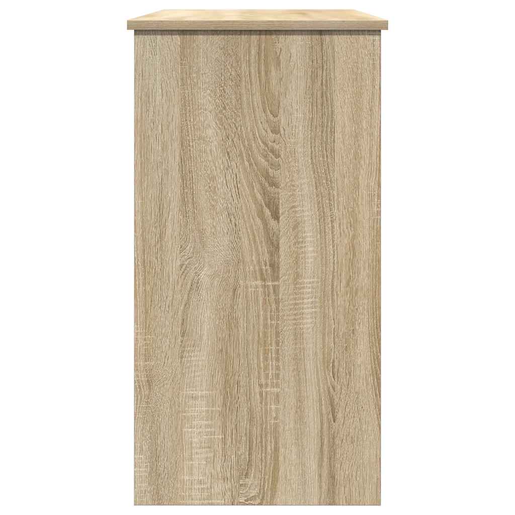 vidaXL Escritorio madera contrachapada color roble Sonoma 80x40x75 cm