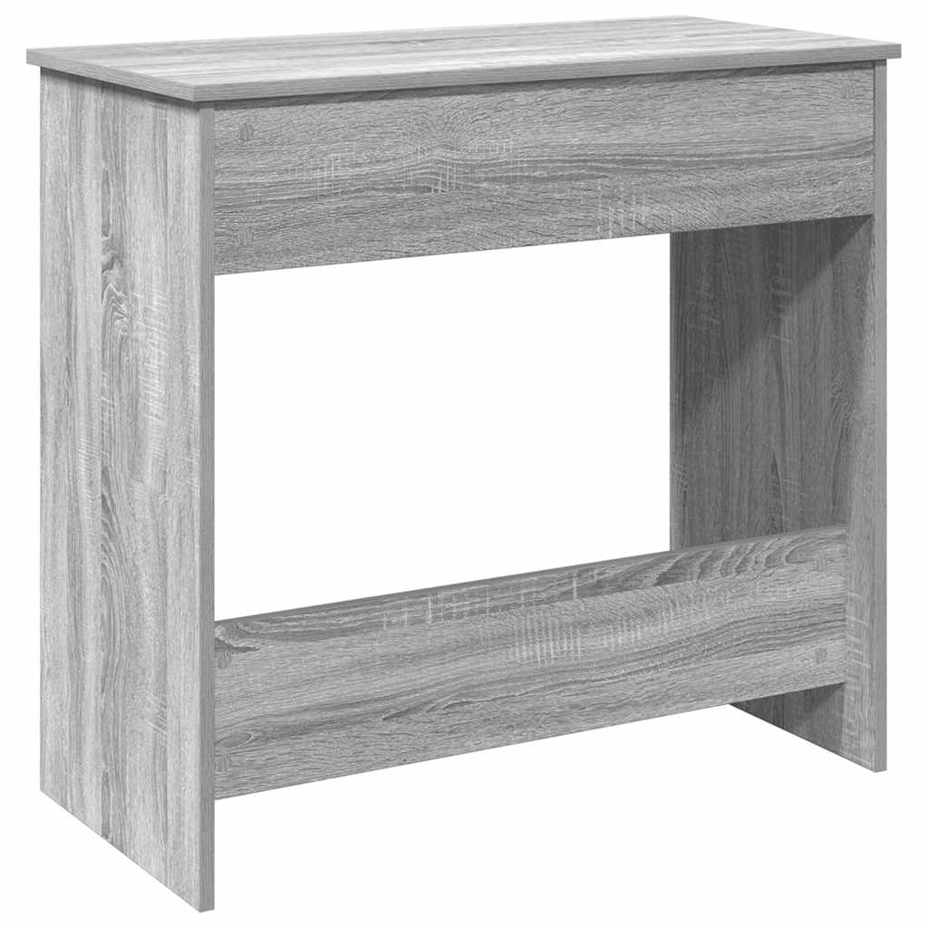 vidaXL Escritorio de madera contrachapada gris Sonoma 80x40x75 cm