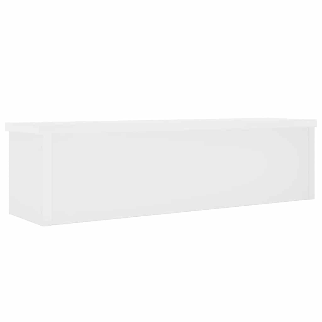 vidaXL Estantería cocina apilable madera ingeniería blanca 50x15x16 cm