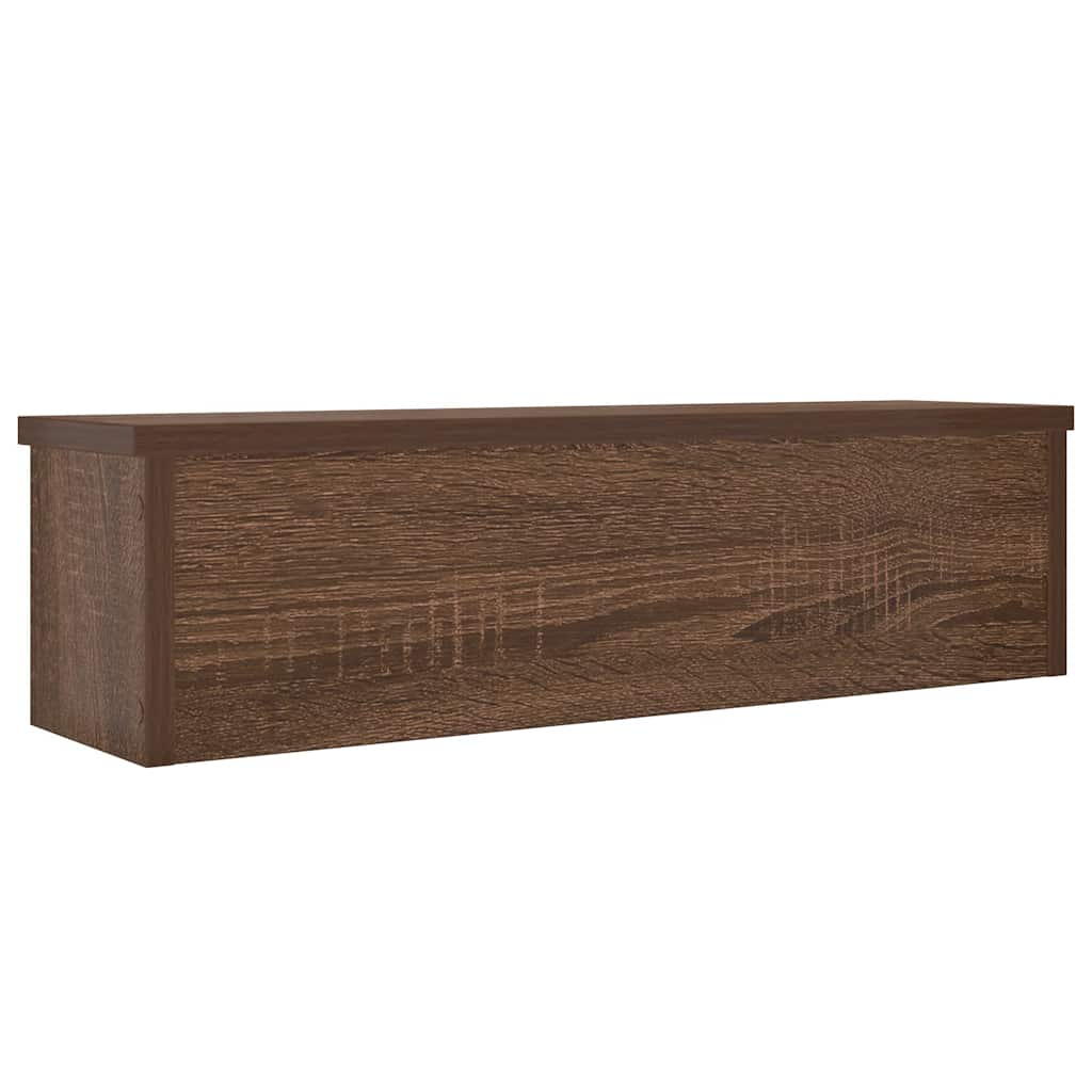 vidaXL Estantes de cocina apilables 2 uds roble marrón 60x15x16 cm