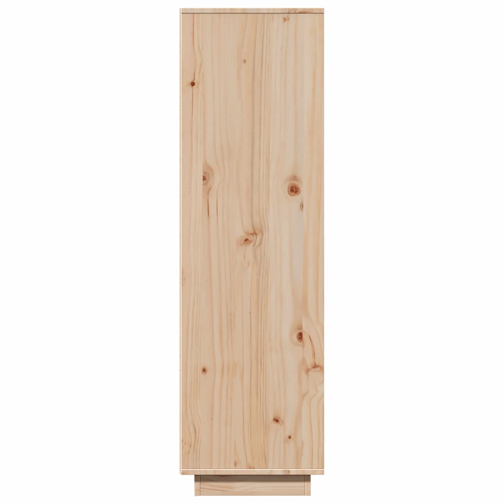 vidaXL Aparador alto de madera maciza de pino 89x34x116,5 cm