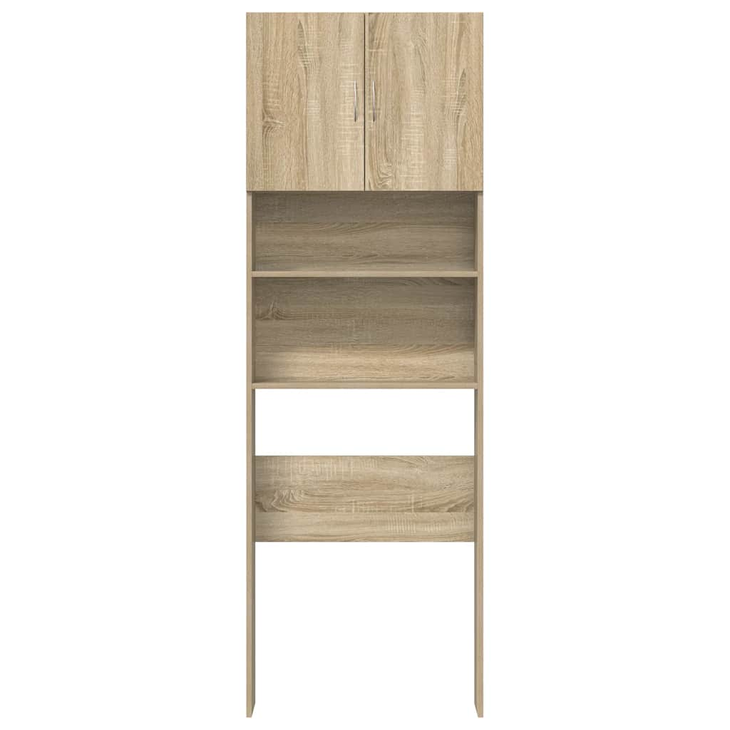 vidaXL Armario de lavadora madera ingeniería roble Sonoma 64x24x190 cm