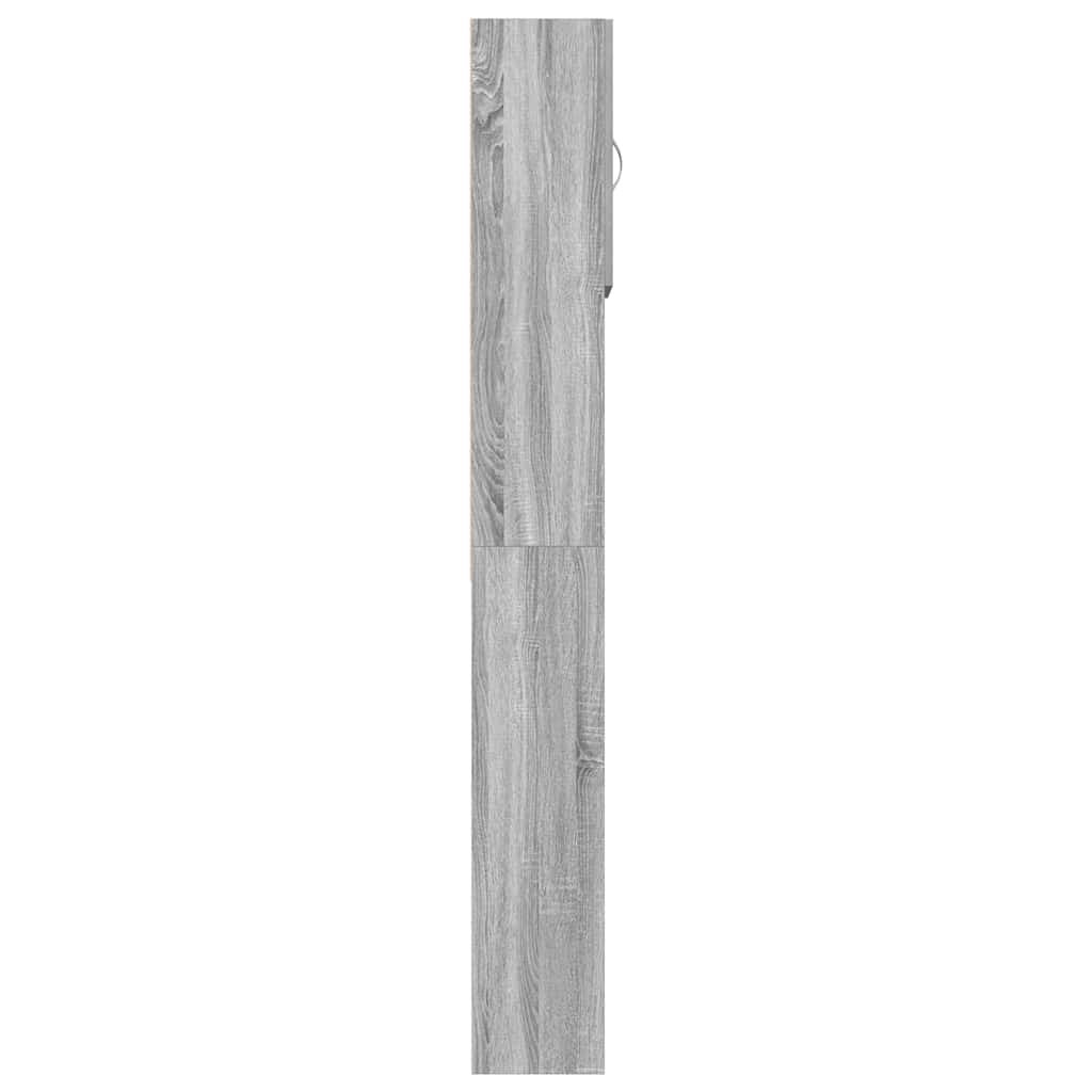 vidaXL Armario de lavadora madera ingeniería gris sonoma 64x24x190 cm