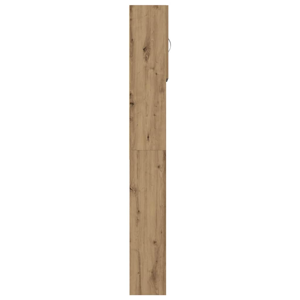 vidaXL Armario lavadora madera ingeniería roble artesanal 64x24x190 cm