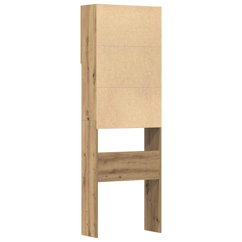 vidaXL Armario lavadora madera ingeniería roble artesanal 64x24x190 cm